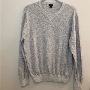 J.Crew Crew Neck Long Sleeve Sweater Gray Sz L